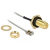 Delock Antennenkabel RP-SMA Buchse zum Einbau zu MHF® I LK Stecker 1.13 50 cm