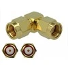 Delock Adapteris RP-SMA Stecker zu RP-SMA Stecker 90° 3 GHz