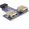 Delock USB adapteris Delock Pinheader - > 2x A BU / BU neprogeinander - 41824