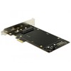 „DeLOCK PCIe x1“ plokštė, skirta 2 SATA HDD / SSD