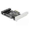 Delock PCI Express kortelę prie 2 x vidinių USB 3.0 kontaktų jungčių