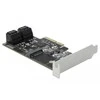 Delock 4 prievadų SATA ir 1 lizdas M.2 Key B PCI Express x4 kortelė
