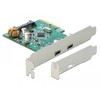 „Delock PCI Express x4“ kortelė – 2 x išorinis USB 10 Gbps (USB 3.1) USB Type-C
