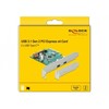 „Delock PCI Express x4“ kortelė – 2 x išorinis USB 10 Gbps (USB 3.1) USB Type-C