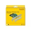 „Delock“ PCIe x1 plokštė (2x USB Type-CUSB3.2 Gen1), įskaitant žemo profilio lizdą