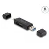 Delock kortelių skaitytuvas SuperSpeed USB 5 Gbps USB Type-C / Type-A
