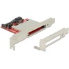 Kietasis diskas Delock 91495 - CFast,CFast 2.0 - Juodas,Raudona,Sidabrinis - SATA - Box