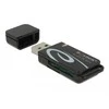 Delock Mini USB 2.0 kortelių skaitytuvas su SD ir Micro SD lizdais