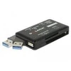 Delock SuperSpeed USB kortelių skaitytuvas, skirtas CF/SD/MicroSD/MS/M2/xD