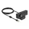 Delock USB UHD Webcam mit Mikrofonas 4K 30 Hz 110° Blickwinkel und Stativ