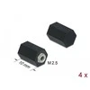 Delock Abstandshalter M2.5, Sechskant, Innen, 10 mm juodas 4 Stück