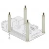 Delock tarpiklis M4 x M4, šešiakampis, viduje / išorėje, 20 mm natūralus 4 vnt