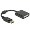 Delock Adapteris DisplayPort 1.1 pasyvioji juoda DVI moteriška