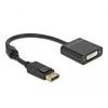 „Delock“ adapteris „DisplayPort 1.2“ į DVI moterišką 4K aktyvią juodą