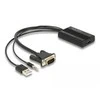 DeLOCK HDMI į VGA keitiklis su garsu ir USB jungtimi