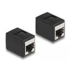 Delock Adapteris RJ45 Buchse zu RJ45 Buchse Cat.6A juodas