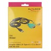 Adapteris USB Delock DELOCK Adapteris USB 2.0 A > 2x Seriell DB9 RS-232 St/St 1.5m