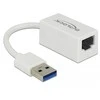 Karta jungiama į tinklą Delock DELOCK Adapteris SuperSpeed USB-A St > Gigabit LAN komp. Weiß