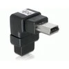 ADAPTER USB MINI(M)->USB MINI(F) KAMPINIS DÓŁ JUODA DELOCK