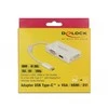 Delock USB-C į VGA/HDMI/DVI adapteris pakuotėje