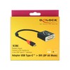 USB adapteris Delock USB-C - DVI Juodas (61213)