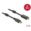 Delock Active DisplayPort 1.2–HDMI kabelis 4K 60 Hz 2 m