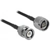 Delock 90425 - 10 m - LMR195 - Juodas - Gray
