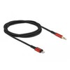 Kabelis USB Delock Lightning - mini Jack 3.5 mm 1.5 m Juodas (86587)