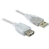 Kabelis USB Delock USB-A - USB-A 1,8 m Baltas (82239)