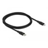 Delock Atblokuokite duomenų ir įkrovimo laidą USB Type-C™ su Lightning™ juodu 1 m MFi