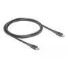 Kabelis USB Delock Delock Daten- und Ladekabel USB Type-C™ zu Lightning™ für iPhone™, iPad™ und iPod™ grau 1 m MFi