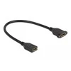 Delock DisplayPort 1.2 laidas, prijungtas prie lizdo, skirtas montuoti 4K 60 Hz 30 cm