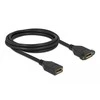 Delock DisplayPort 1.2 laidas, prijungtas prie lizdo, skirtas montuoti 4K 60 Hz 2 m