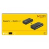 Delock DisplayPort 1.4 Įjunkite 2 x 2 DisplayPort į 1 x 2 DisplayPort išvesties 8K