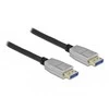 Delock DisplayPort laidas 10K 60 Hz 54 Gbps metalinis korpusas 1 m
