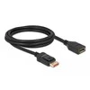 Delock DisplayPort ilgintuvas 8K 60 Hz 2 m