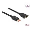 Delock DisplayPort prailginimo laidas montavimui 8K 60 Hz 2 m
