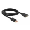 Delock DisplayPort prailginimo laidas montavimui 8K 60 Hz 3 m