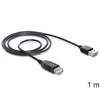 DELOCK kabelis EASY-USB 2.0-A kištukas > USB 2.0-A moteriškas prailginimas 1 m