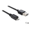 Delock Cable EASY-USB 2.0 Type-A kištukas > USB 2.0 Type Micro-B kištukas 5 m juodas