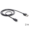 DELOCK kabelis EASY-USB 2.0-A kištukas > USB 2.0 micro-B male 2 m