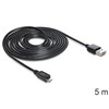 Delock Cable EASY-USB 2.0 Type-A kištukas > USB 2.0 Type Micro-B kištukas 5 m juodas