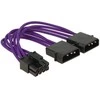 Delock Molex x2 - ATX / EPS 8- pin, 0.15m, Violetinė (83703)