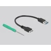 OBUDOWA SSD ZEWNĘTRZNA DELOCK M.2 MICRO USB 3.1 GEN 2 Juoda