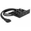 Delock 3.5 colio priekinis skydelis su USB 3.0 jungtimis