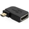 ADAPTER HDMI MICRO(M)->HDMI(F) KAMPINIS 90" DELOCK