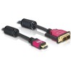 Kabelis Delock HDMI - DVI-D 5m raudona (84344)