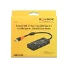 Verschiedene „Delock“ išorinis USB 3.1 Gen 1 šakotuvas A tipo USB > 3 x A tipo USB