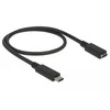 DELOCK ilgintuvas SuperSpeed USB USB 3.1 Gen 1 USB Type-Cmale > moteriškas 3 A 0,5 m juodas