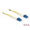 Delock Kabelis LWL LC > LC Singlemode OS2 0,5 m